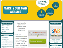 Tablet Screenshot of make-your-own-web-site.com